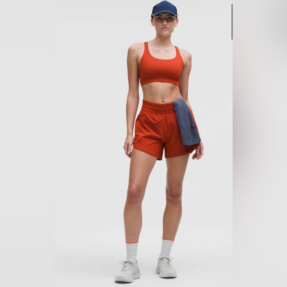 LULULEMON Track That High-Rise Lined M Shorts 5”